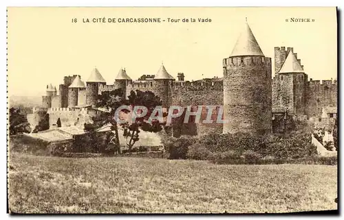 Ansichtskarte AK La Cite De Carcassonne Tour De La Vade