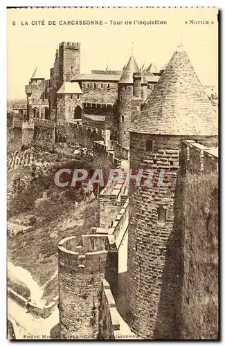 Cartes postales La Cite De Carcassonne Tour De l&#39Inquisition
