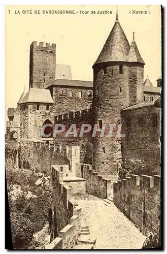 Cartes postales La Cite De Carcassonne Tour De Justice
