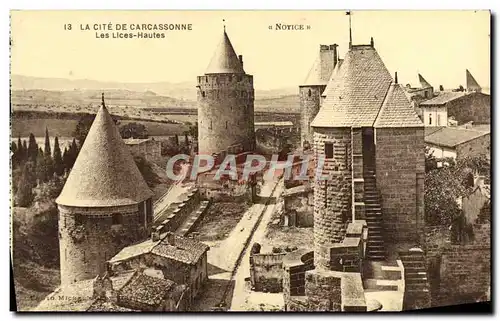 Cartes postales La Cite De Carcassonne Les Lices Hautes