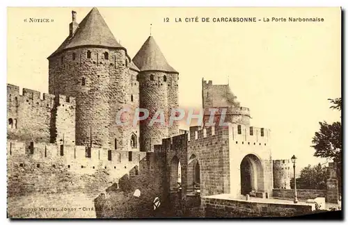 Cartes postales La Cite De Carcassonne La Porte Narbonnaise