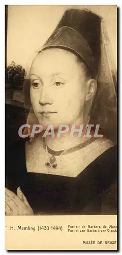 Ansichtskarte AK H Memling Portrait De Barbara De Vlanderbegh Musee De Bruxelles