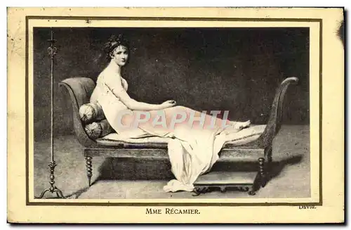 Cartes postales Mme Recamier David