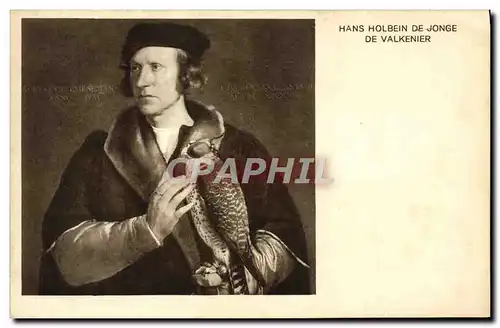 Cartes postales Hans Holbein De Jonge De Valkenier Faucon Rapace