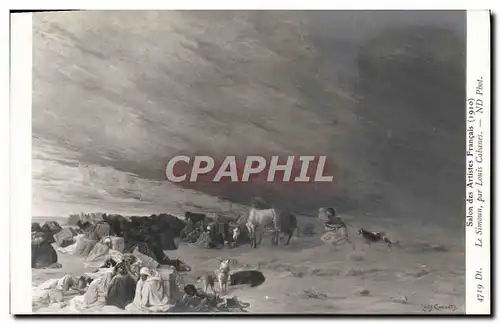 Cartes postales Salons Des Artistes Francais 1910 Le Simoun Par Louis Cabanes