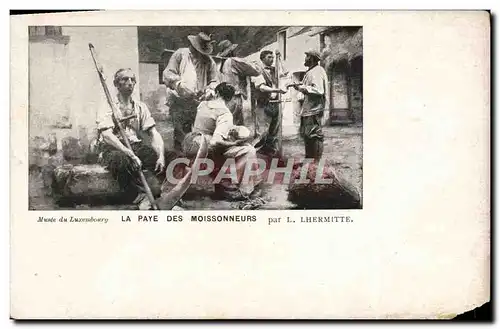 Cartes postales Musee Du Luxembourg La Paye Des Moissonneurs Par Lhermitte