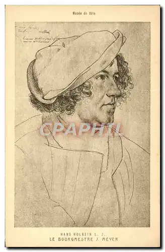 Cartes postales Musee De Bale Hans Holbein Le bourgmestre J Meyer