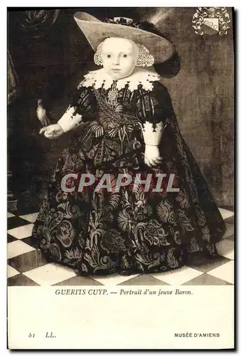 Cartes postales Guerits Cuyp Portrait d&#39Un Jeune Baron Musee D&#39Amiens