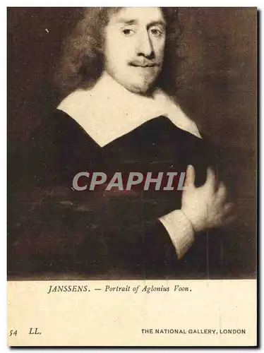 Cartes postales Janssens Portrait Of Aglonius Voon The National Gallery London