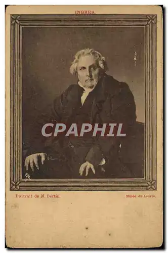 Cartes postales Ingres Portrait De M Bertin Musee Du Louvre Paris