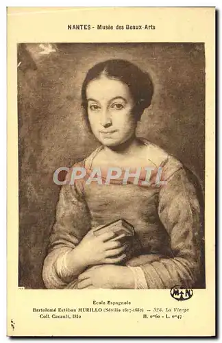 Cartes postales Nantes Musee Des Beaux Arts Murillo La vierge