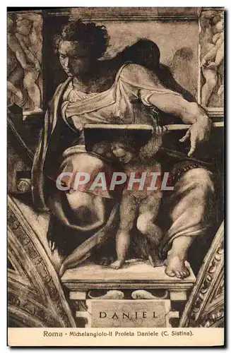 Cartes postales Roma Michelangelo Profeta Danieile C Sistina