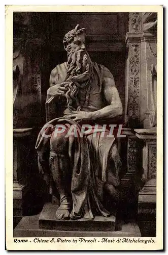 Cartes postales Roma Chiesa S Pietro In Vincoli Mose Di Michelangelo