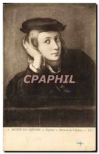 Cartes postales Musee Du Louvre Raphael Portrait De l&#39Auteur