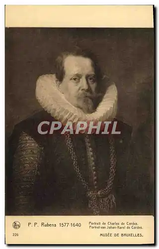 Ansichtskarte AK Rubens Portrait De Charles De Cordes Musee De Bruxelles