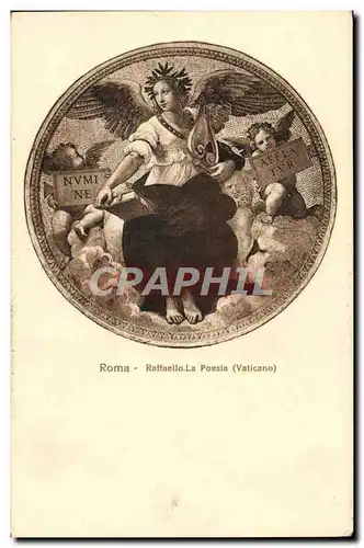 Cartes postales Roma Raffaello La Poesia Vaticano