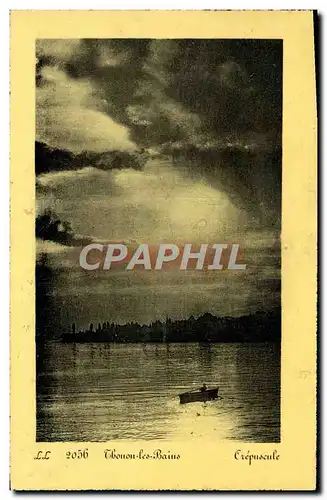 Cartes postales Thonon Les Bains Crepuscule