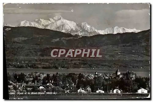 Cartes postales moderne Nyon Et Le Mont Blanc