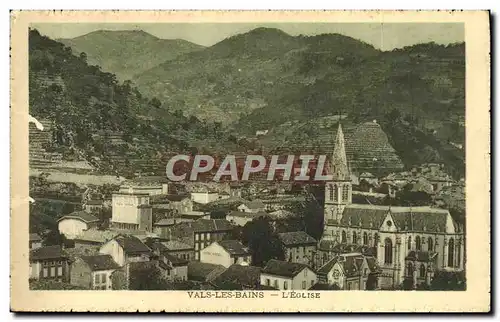 Cartes postales Vals Les Bains L&#39Eglise