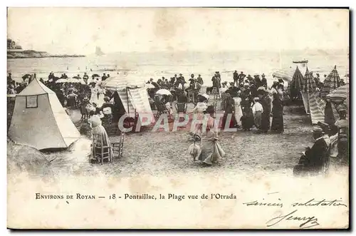 Cartes postales Environs De Royan Pontaillac La Plage Vue De l&#39Otrada