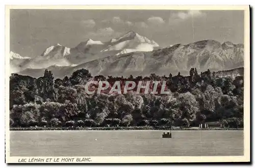 Cartes postales Lac Leman Et Le Mont Blanc