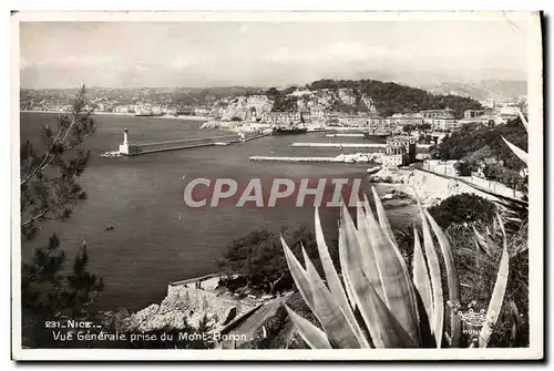 Cartes postales Nice Vue Generale Prise Du Mont Boron