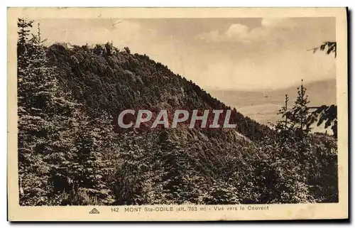 Cartes postales Mont Ste Odile Vue Vers Le Couvent