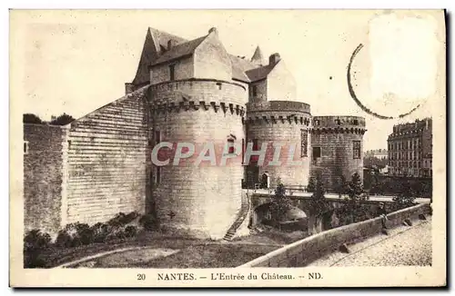 Cartes postales Nantes L'Entree Du Chateau