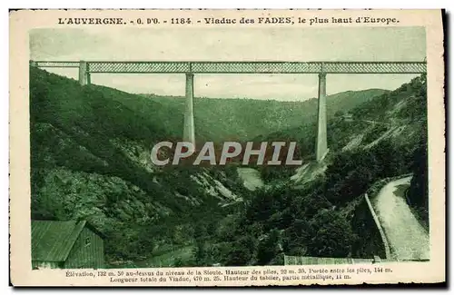 Cartes postales L&#39Auvergne Viaduc Des Fades