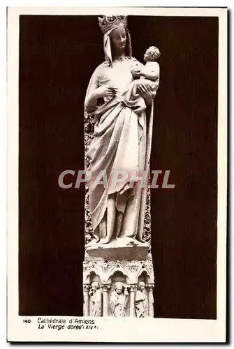 Cartes postales Cathedrale d'Amiens La Vierge Doree