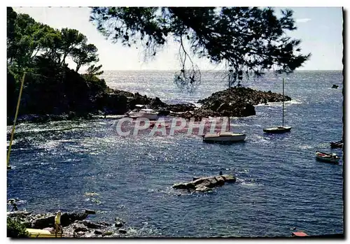 Moderne Karte Cote D&#39Azur Saint Raphael Contre Jour a La Calanque De Santa Lucia