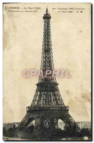 Cartes postales Paris La Tour Eiffel