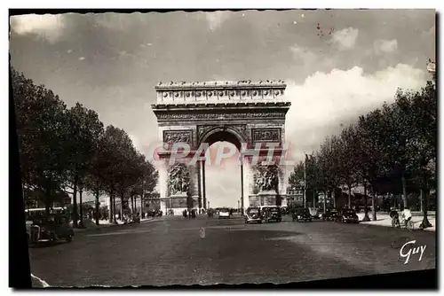 Moderne Karte Paris Et Ses Merveilles Avenue Des Champs Elysees Et Arc De Triomphe De l&#39Etoile