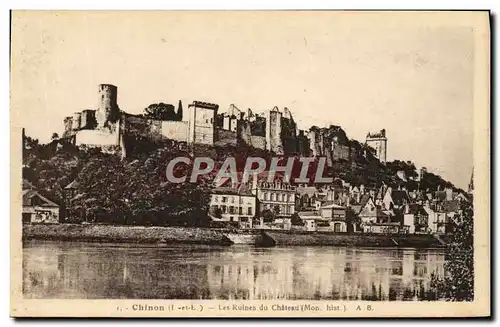 Cartes postales Chinon Les Ruines Du Chateau