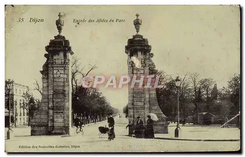 Ansichtskarte AK Dijon Entree Des Allees Du Parc