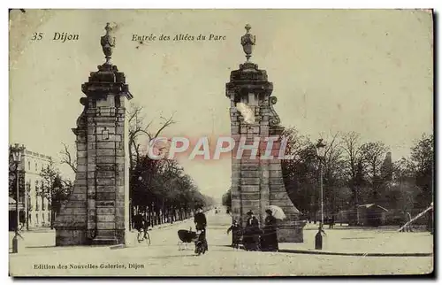 Cartes postales Dijon Entree Des Allees Du Parc