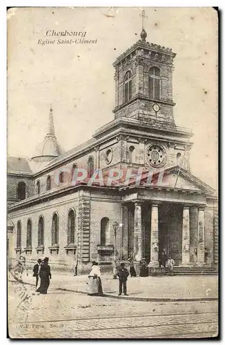 Cartes postales Cherbourg Eglise Saint Clement