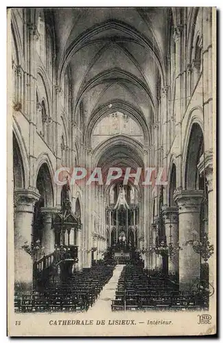 Ansichtskarte AK Cathedrale De Lisieux Interieur