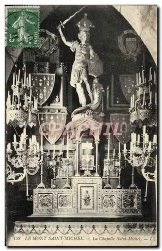 Cartes postales Le Mont Saint Michel La Chapelle Saint Mchel