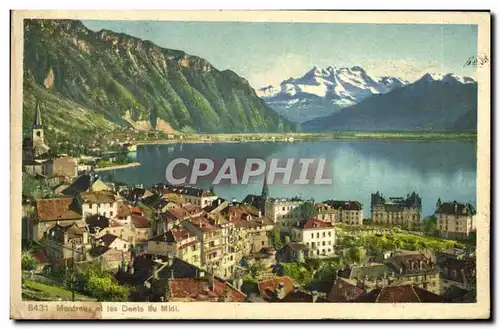 Cartes postales Montreux et les dents du Midi