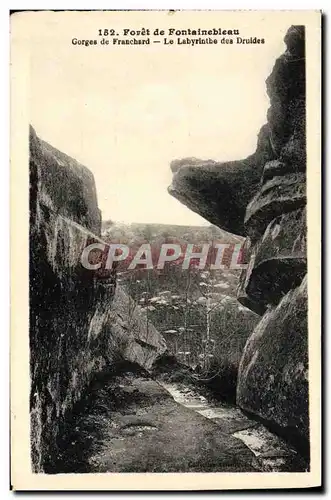 Cartes postales Foret De Fontainebleau Gorges De Franchard Le Labyrinthe des Druides