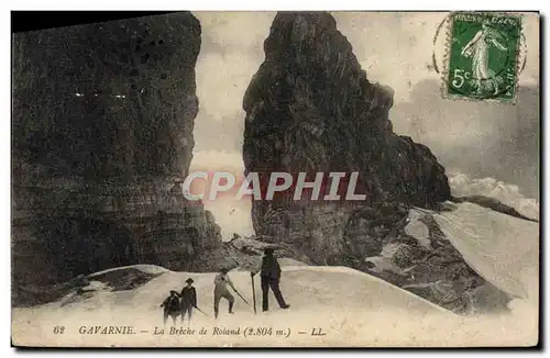 Cartes postales Gavarnie La Breche de Roland alpinisme