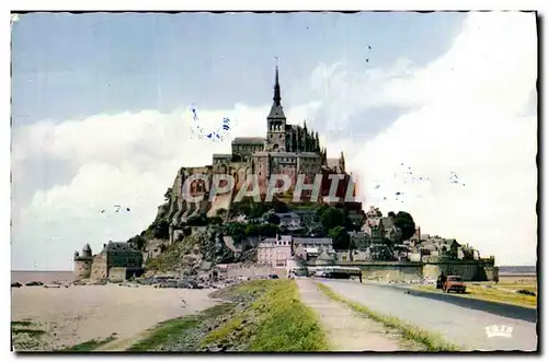 Moderne Karte Le Mont Saint Michel La Digue