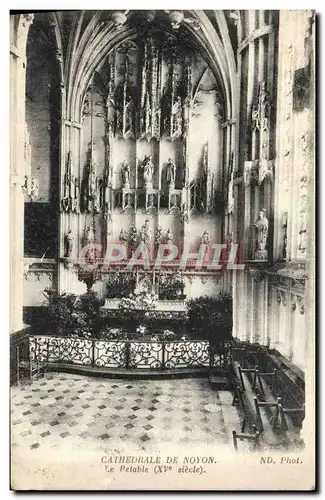 Cartes postales Cathedrale De Noyon Le Retable