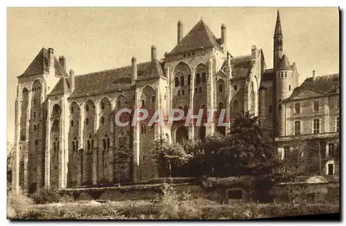 Ansichtskarte AK Abbaye De Solesmes Les batiments de 1896 vus de l&#39ile Saint Clement