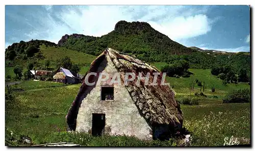 Cartes postales moderne Auvergne Pittoresque et Touristique Un vieux Buron dans la montagne