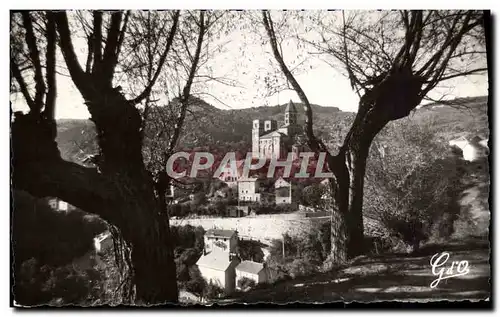 Moderne Karte Vue sur Saint Nectaire et son eglise