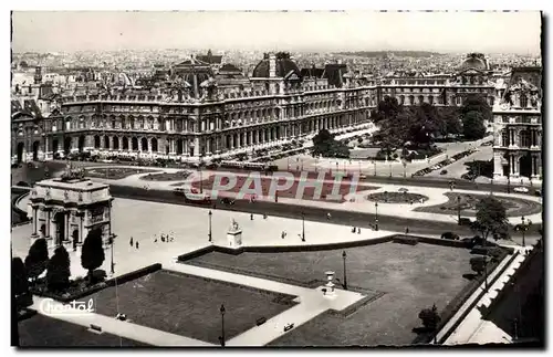 Cartes postales moderne Paris Vue generale sur le palais du Louvre et les jardins