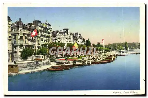 Cartes postales moderne Geneve Quai Wilson