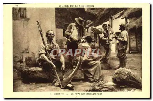 Ansichtskarte AK Musee du Luxembourg Lhermitte La paye aux moissonneurs